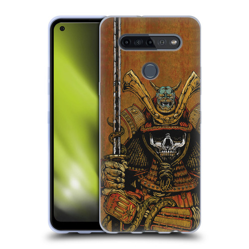 David Lozeau Colourful Grunge Samurai Soft Gel Case for LG K51S