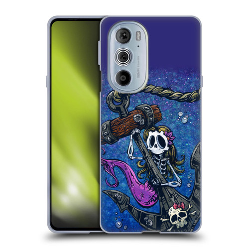 David Lozeau Colourful Grunge Mermaid Anchor Soft Gel Case for Motorola Edge X30