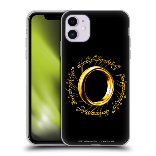 The Lord Of The Rings The Fellowship Of The Ring Graphics One Ring Soft Gel Case for Apple iPhone 11