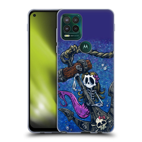 David Lozeau Colourful Grunge Mermaid Anchor Soft Gel Case for Motorola Moto G Stylus 5G 2021