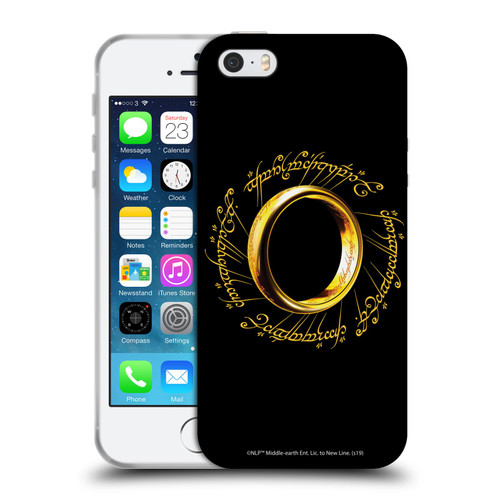 The Lord Of The Rings The Fellowship Of The Ring Graphics One Ring Soft Gel Case for Apple iPhone 5 / 5s / iPhone SE 2016