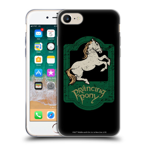 The Lord Of The Rings The Fellowship Of The Ring Graphics Prancing Pony Soft Gel Case for Apple iPhone 7 / 8 / SE 2020 & 2022