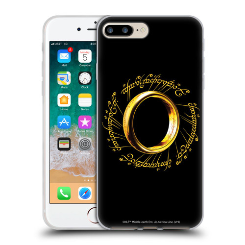 The Lord Of The Rings The Fellowship Of The Ring Graphics One Ring Soft Gel Case for Apple iPhone 7 Plus / iPhone 8 Plus