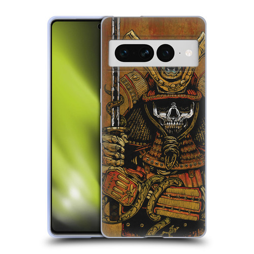 David Lozeau Colourful Grunge Samurai Soft Gel Case for Google Pixel 7 Pro