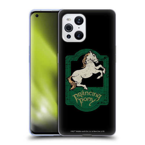 The Lord Of The Rings The Fellowship Of The Ring Graphics Prancing Pony Soft Gel Case for OPPO Find X3 / Pro