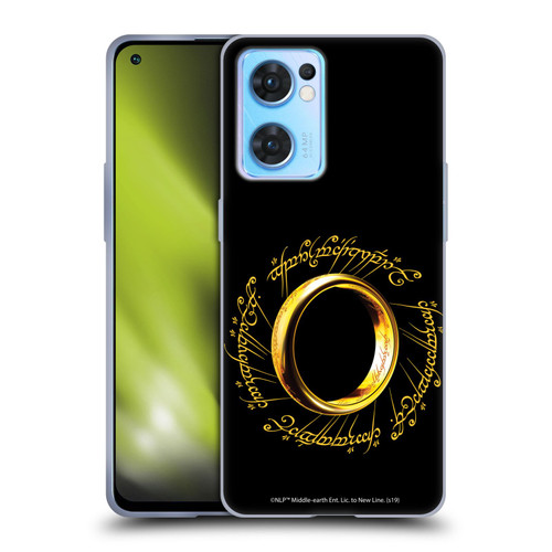 The Lord Of The Rings The Fellowship Of The Ring Graphics One Ring Soft Gel Case for OPPO Reno7 5G / Find X5 Lite