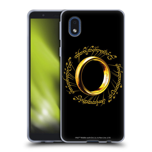 The Lord Of The Rings The Fellowship Of The Ring Graphics One Ring Soft Gel Case for Samsung Galaxy A01 Core (2020)