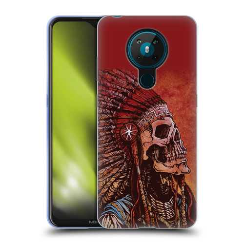 David Lozeau Colourful Grunge Native American Soft Gel Case for Nokia 5.3