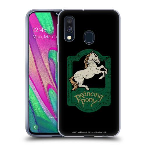 The Lord Of The Rings The Fellowship Of The Ring Graphics Prancing Pony Soft Gel Case for Samsung Galaxy A40 (2019)