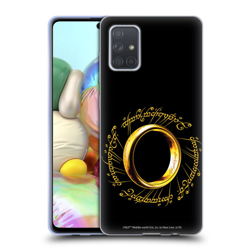 The Lord Of The Rings The Fellowship Of The Ring Graphics One Ring Soft Gel Case for Samsung Galaxy A71 (2019)