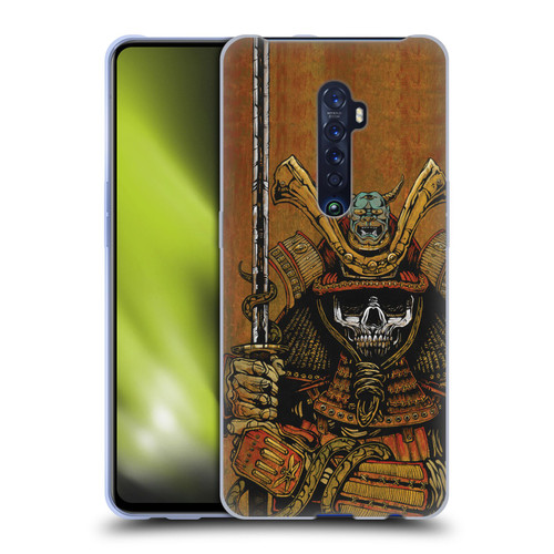 David Lozeau Colourful Grunge Samurai Soft Gel Case for OPPO Reno 2