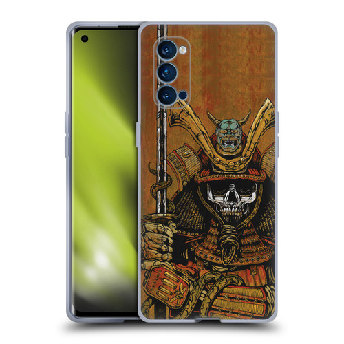 David Lozeau Colourful Grunge Samurai Soft Gel Case for OPPO Reno 4 Pro 5G