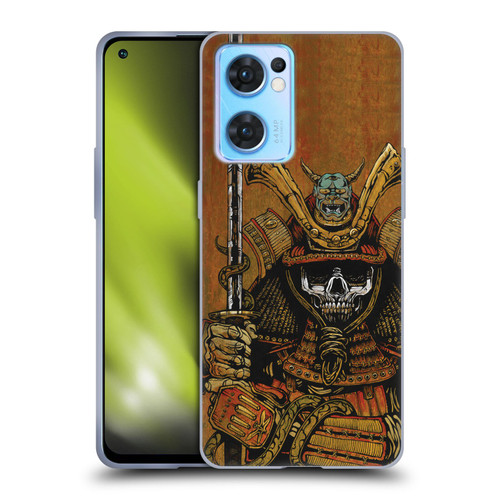David Lozeau Colourful Grunge Samurai Soft Gel Case for OPPO Reno7 5G / Find X5 Lite