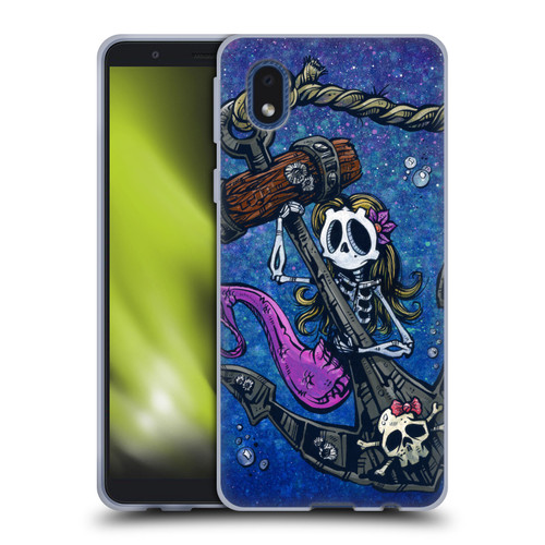 David Lozeau Colourful Grunge Mermaid Anchor Soft Gel Case for Samsung Galaxy A01 Core (2020)