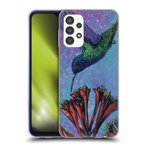 David Lozeau Colourful Grunge The Hummingbird Soft Gel Case for Samsung Galaxy A13 (2022)