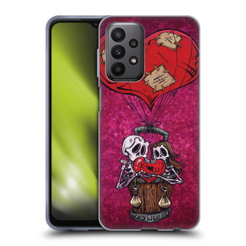 David Lozeau Colourful Grunge Day Of The Dead Soft Gel Case for Samsung Galaxy A23 / 5G (2022)