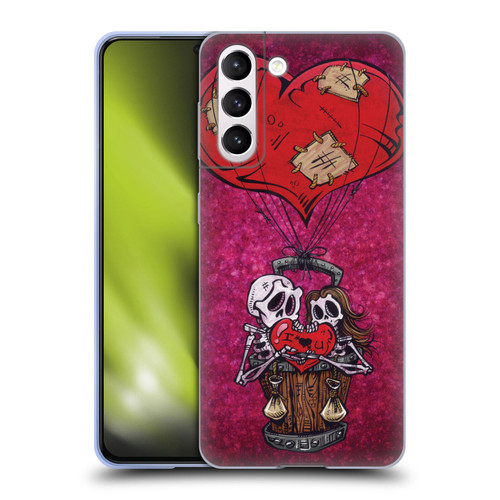 David Lozeau Colourful Grunge Day Of The Dead Soft Gel Case for Samsung Galaxy S21 5G