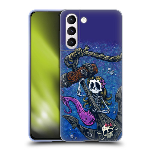 David Lozeau Colourful Grunge Mermaid Anchor Soft Gel Case for Samsung Galaxy S21 5G