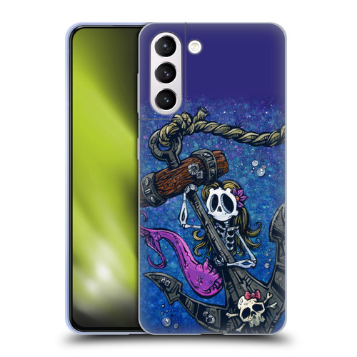 David Lozeau Colourful Grunge Mermaid Anchor Soft Gel Case for Samsung Galaxy S21+ 5G