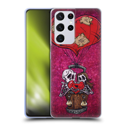 David Lozeau Colourful Grunge Day Of The Dead Soft Gel Case for Samsung Galaxy S21 Ultra 5G