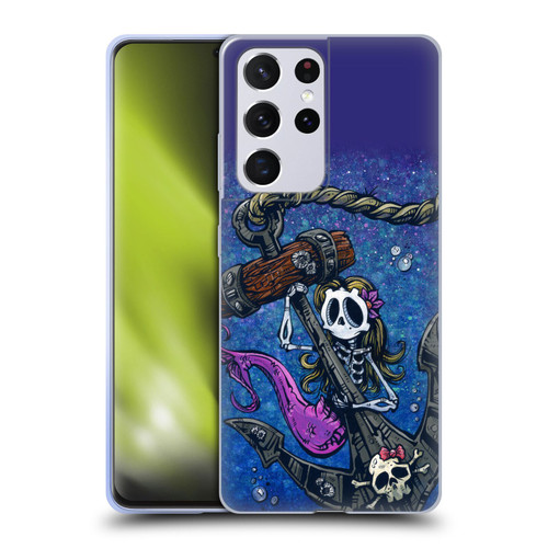 David Lozeau Colourful Grunge Mermaid Anchor Soft Gel Case for Samsung Galaxy S21 Ultra 5G