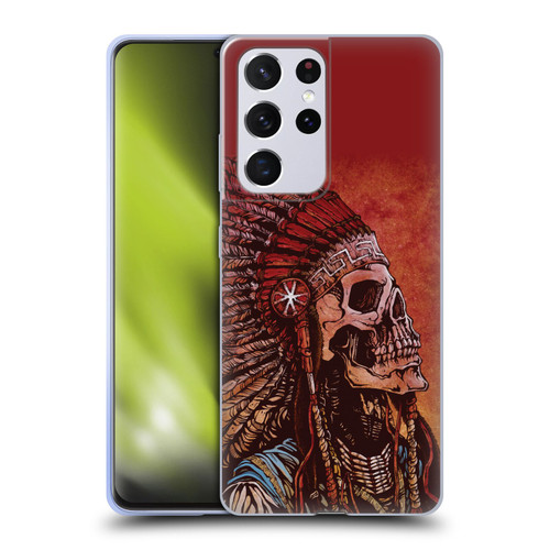 David Lozeau Colourful Grunge Native American Soft Gel Case for Samsung Galaxy S21 Ultra 5G