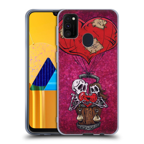 David Lozeau Colourful Grunge Day Of The Dead Soft Gel Case for Samsung Galaxy M30s (2019)/M21 (2020)
