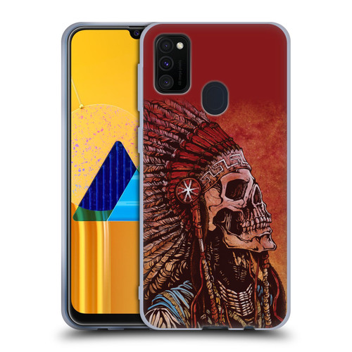 David Lozeau Colourful Grunge Native American Soft Gel Case for Samsung Galaxy M30s (2019)/M21 (2020)