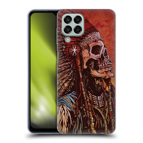 David Lozeau Colourful Grunge Native American Soft Gel Case for Samsung Galaxy M33 (2022)