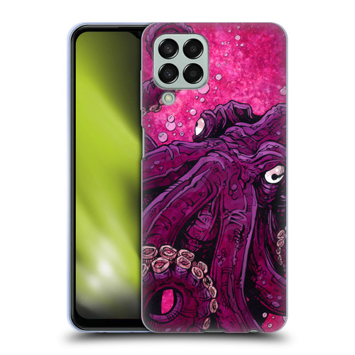 David Lozeau Colourful Grunge Octopus Squid Soft Gel Case for Samsung Galaxy M33 (2022)