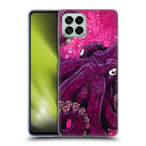 David Lozeau Colourful Grunge Octopus Squid Soft Gel Case for Samsung Galaxy M53 (2022)