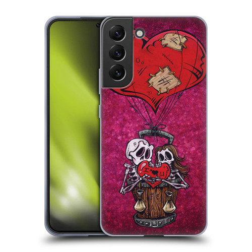 David Lozeau Colourful Grunge Day Of The Dead Soft Gel Case for Samsung Galaxy S22+ 5G