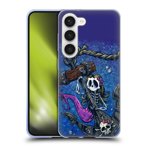 David Lozeau Colourful Grunge Mermaid Anchor Soft Gel Case for Samsung Galaxy S23 5G