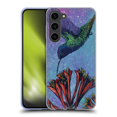 David Lozeau Colourful Grunge The Hummingbird Soft Gel Case for Samsung Galaxy S23+ 5G