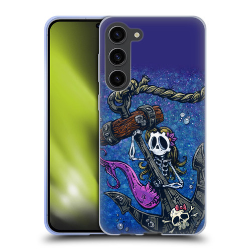 David Lozeau Colourful Grunge Mermaid Anchor Soft Gel Case for Samsung Galaxy S23+ 5G