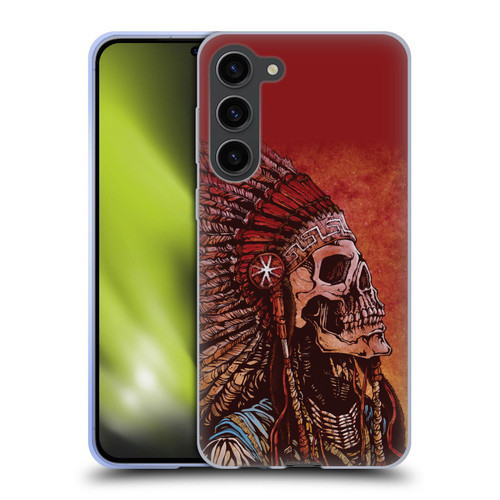 David Lozeau Colourful Grunge Native American Soft Gel Case for Samsung Galaxy S23+ 5G