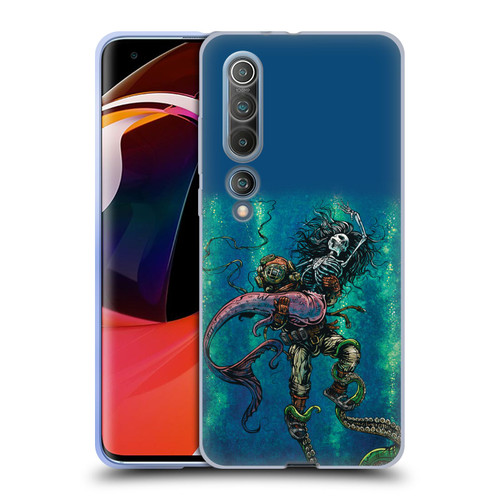 David Lozeau Colourful Grunge Diver And Mermaid Soft Gel Case for Xiaomi Mi 10 5G / Mi 10 Pro 5G