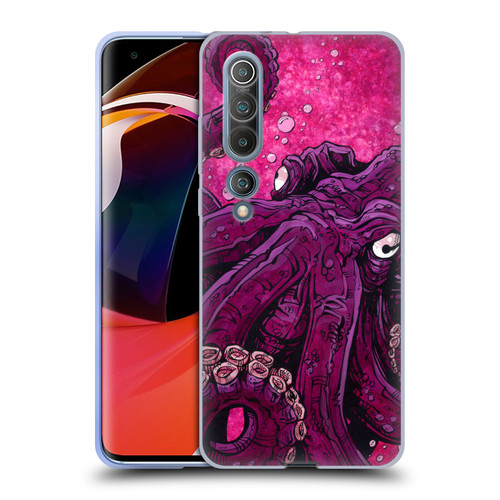 David Lozeau Colourful Grunge Octopus Squid Soft Gel Case for Xiaomi Mi 10 5G / Mi 10 Pro 5G