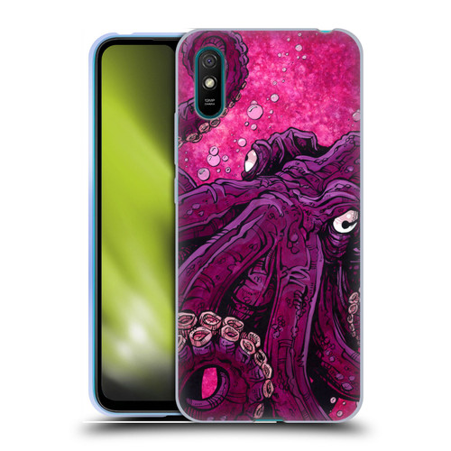David Lozeau Colourful Grunge Octopus Squid Soft Gel Case for Xiaomi Redmi 9A / Redmi 9AT