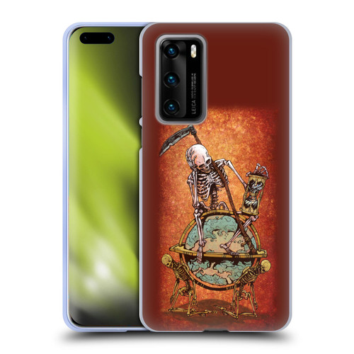 David Lozeau Colourful Art Memento Mori Soft Gel Case for Huawei P40 5G