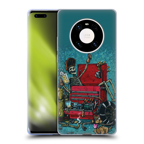 David Lozeau Colourful Art Garage Soft Gel Case for Huawei Mate 40 Pro 5G