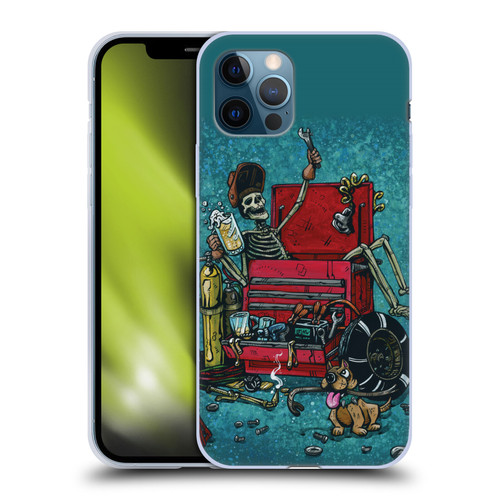 David Lozeau Colourful Art Garage Soft Gel Case for Apple iPhone 12 / iPhone 12 Pro