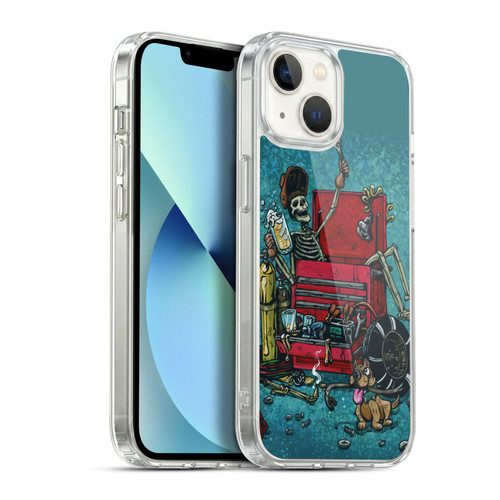 David Lozeau Colourful Art Garage Soft Gel Case for Apple iPhone 13