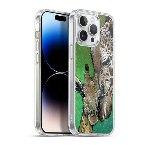 David Lozeau Colourful Art Giraffe Soft Gel Case for Apple iPhone 13 Pro Max & MagSafe
