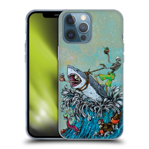 David Lozeau Colourful Art Surfing Soft Gel Case for Apple iPhone 13 Pro Max
