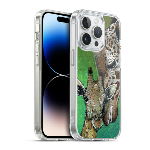 David Lozeau Colourful Art Giraffe Soft Gel Case for Apple iPhone 13 Pro & MagSafe