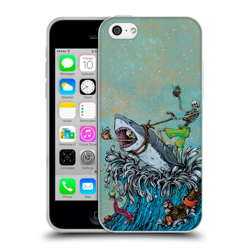 David Lozeau Colourful Art Surfing Soft Gel Case for Apple iPhone 5c