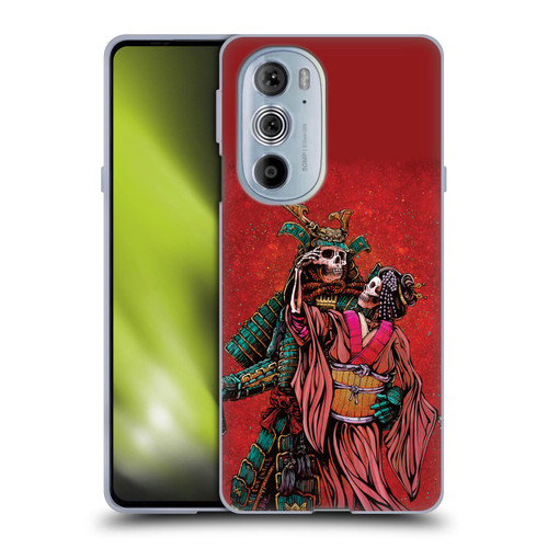 David Lozeau Colourful Art Samurai And Geisha Soft Gel Case for Motorola Edge X30