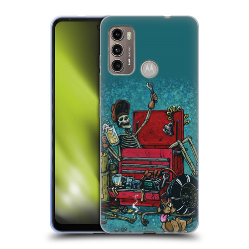 David Lozeau Colourful Art Garage Soft Gel Case for Motorola Moto G60 / Moto G40 Fusion