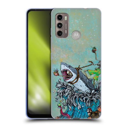 David Lozeau Colourful Art Surfing Soft Gel Case for Motorola Moto G60 / Moto G40 Fusion